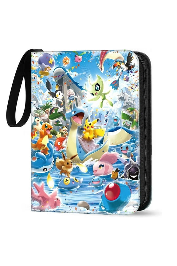 Scrapbook for Cards, 50 Pages 400 Cards Capacity Trading Cards Album Portfolio Folder Book Portable Waterproof Card Holder Card Collection Collector's Book Gift for Children