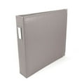 thumbnail image 1 of Scrapbook Classic Leather 3 Ring Album Charcoal 12X12, 1 of 2