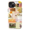 thumbnail image 1 of Scrapbook Curious Monkey Collage Phone Case, Vintage Y2K Patchwork Aesthetic Cover, Cute Retro Pastel Protective Case for iPhone 16 15 14 13 12 11 Pro Max Plus Mini, 1 of 6