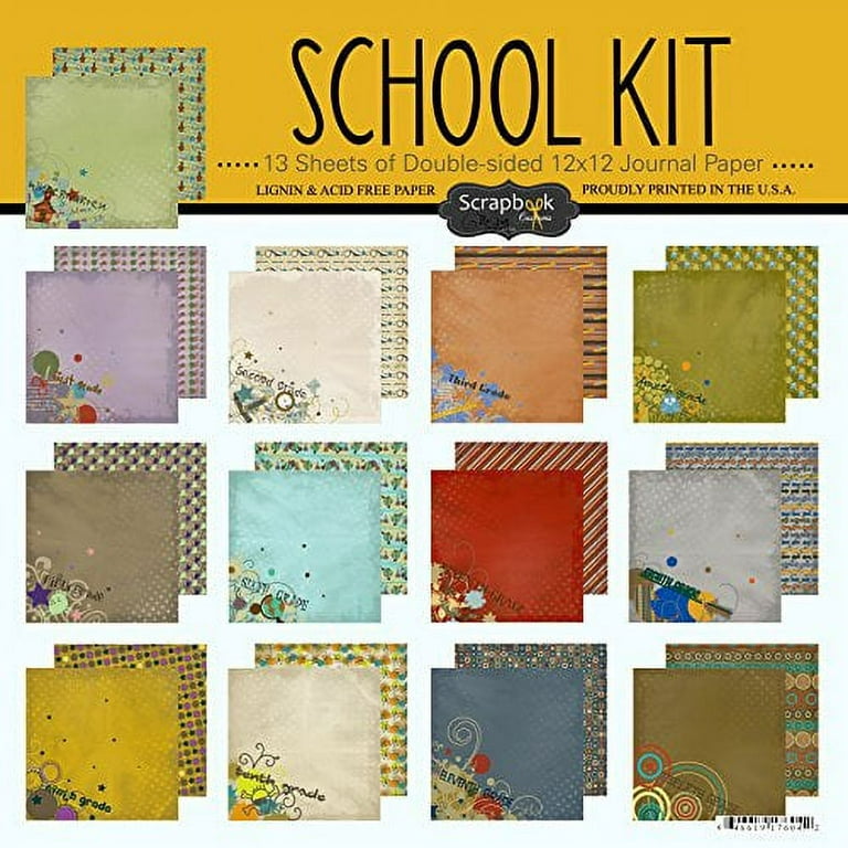 Scrapbook Customs 17604 School Scrapbook Kit
