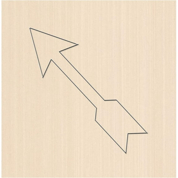 Scrapbook Embossing Wooden Die Cutting Leather Mold Arrow Shape Cutting Mold DIY