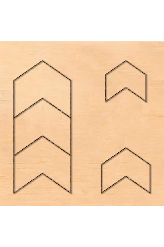 Scrapbook Embossing Wooden Die Cutting Leather Mold Arrowhead Shape Cutting Mold for Earring Jewelry DIY Leather Crafts Making NOT for
