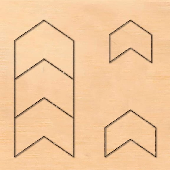 Scrapbook Embossing Wooden Die Cutting Leather Mold Arrowhead Shape Cutting Mold for Earring Jewelry DIY Leather Crafts Making NOT for