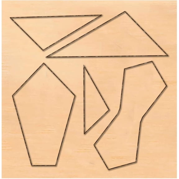 Scrapbook Embossing Wooden Die Cutting Leather Mold Geometric Pattern Cutting Mold DIY