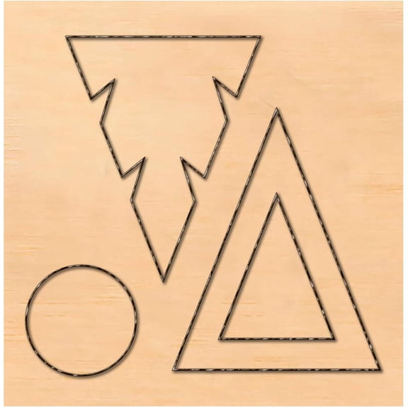 Scrapbook Embossing Wooden Die Cutting Leather Mold Triangle Cutting Mold DIY