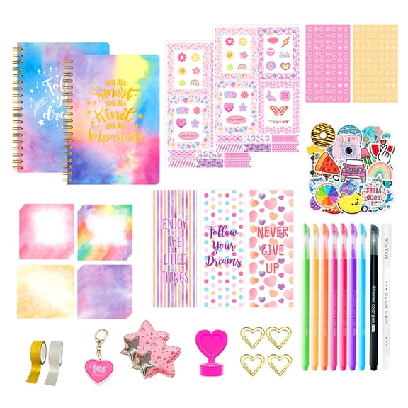 Scrapbook Journal Set For Kids Ages 5-12 Encourages Creativity With Fun Scrapbooking Accessories