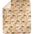 thumbnail image 1 of Scrapbook Nature Moose, Elk and Trout Sherpa Fleece Throw Blanket 60 X 50, 1 of 1