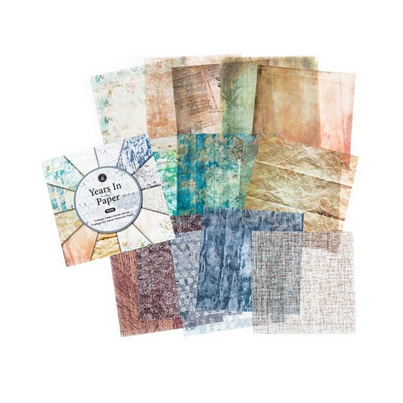 Scrapbook Paper 15pcs Oil Paper Background Decoration Stationery Supplies Magazine Label Scrapbooking Material