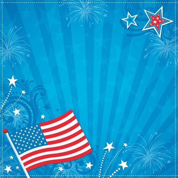 Scrapbook Paper 3d Americana 12 X 12 Inches