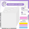 Scrapbook Paper Dividers Bulk for Dividing 12 X 12 Inch Scrapbook Paper