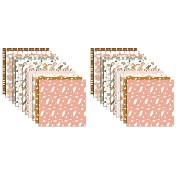 Scrapbook Paper Pad - 12Inch X 12Inch Cute Patterned Cardstock, 48Pcs Scrapbooking Paper, Cardmaking Craft Paper Pack