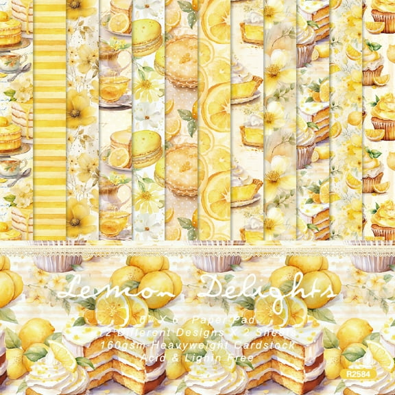 Scrapbook Paper Pad, 24 Sheets 6'' x 6'' Single-Sided Scrapbooking Paper Supplies, Card Making Patterned Craft Paper Cardstock for DIY Decoupage Planners Journals Greeting Cards Photo Album