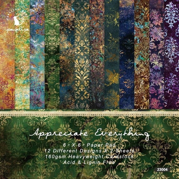 Scrapbook Paper Pad for DIY Album Scrapbook Greeting Card Background Paper Prussian Blue 152x152x0.2mm Paper