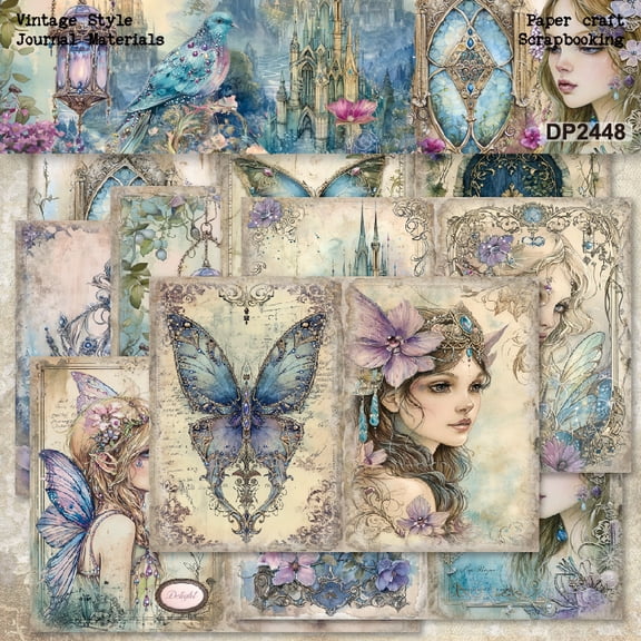 Scrapbook Paper Supplies, 24 Sheets A5 Origami Colored Poster Decotative Paper for Card Making Craft Journaling Planner Accessories