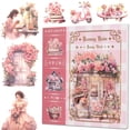 thumbnail image 1 of Scrapbook Stickers, Journaling Stickers, Pink decorations, Garden decoration, Fantasy Book Stickers, Book decorations, 50 Pre-Cut Adhesive Cottagecore Floral designs, Scrapbooking, 1 of 4