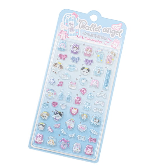 Scrapbook Stickers Stereoscopic Sticker Decorative Stickers Crystal Relief Label for Phone Case