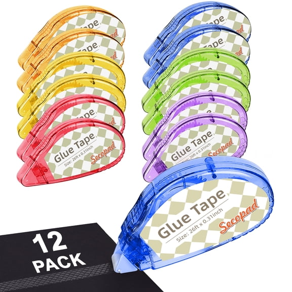 Double Sided Tape Roller, 8 Pack Adhesive Scrapbook Runner for Crafts ...