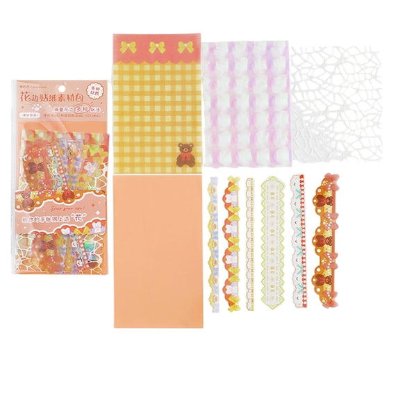 Scrapbooking Border Decorations Retro Journaling Decorative Paper For Journal Memory Book Card Making Gift Packaging
