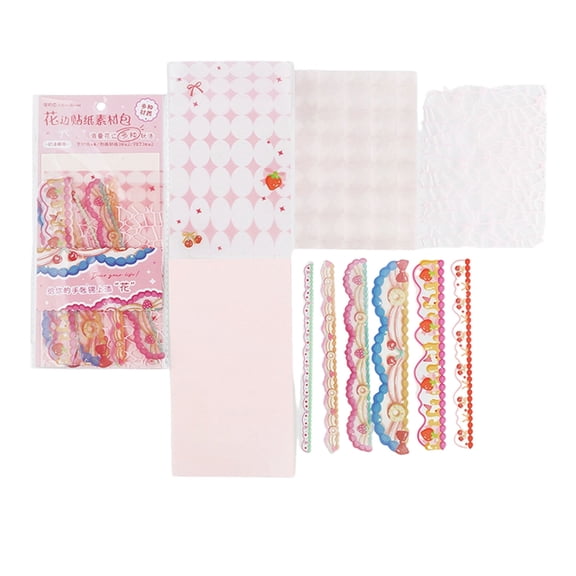 Scrapbooking Border Decorations Retro Journaling Decorative Paper For Journal Memory Book Card Making Gift Packaging