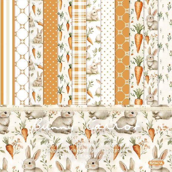Scrapbooking Cardstock Decorative Paper, 24 Sheets 6 x 6 Inch Single Side Decopage Scrapbook Paper for Card Making Journaling Planner Origami Decopage Craft Paper Material Supplies