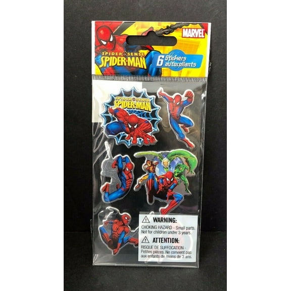 Scrapbooking Crafts Stickers MARVEL  Spider-Man Poses Spider Sense Enemies Web