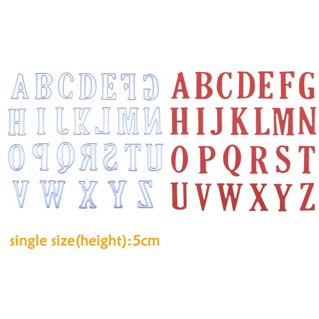 Scrapbooking DieCuts For Card Making 5CM Large Big Alphabet Letters