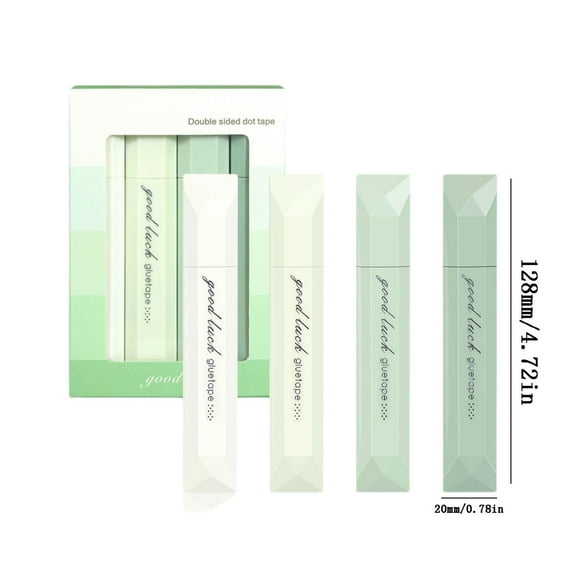 Scrapbooking Double Sided Tape Roller, 4-Pack Gradient Color Correction Adhesive Tape, Strong Hold for Paper Crafts and Photo Mounting, No-Residue Crafting Tape, Gift for Scrapbook and DIY Lovers