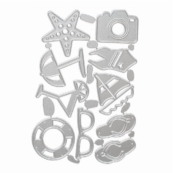 Scrapbooking Embossing Paper Photo Frame Stamps Crafts Template Mould Stencils