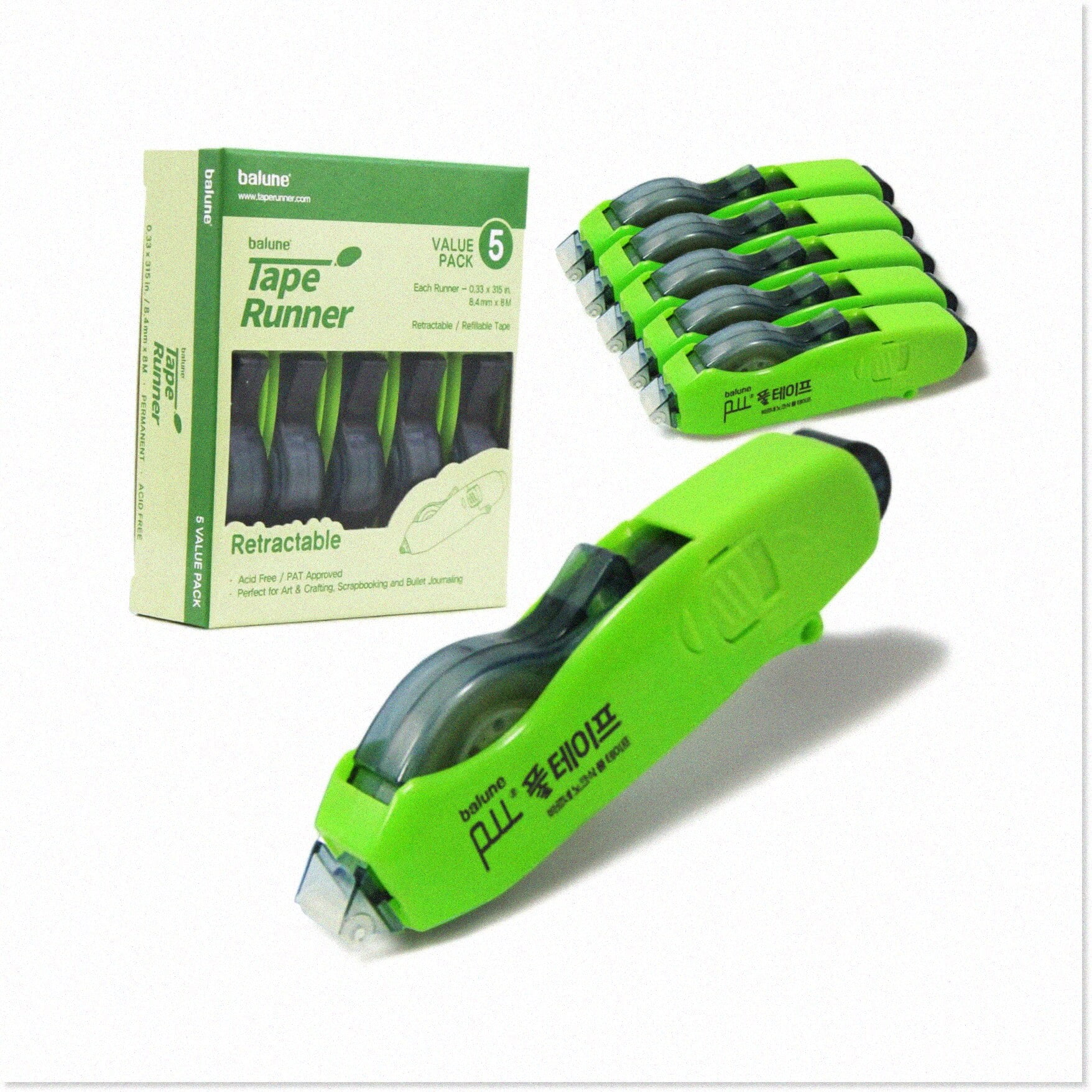 Scrapbooking Essential Retractable Double Sided Adhesive Roller with