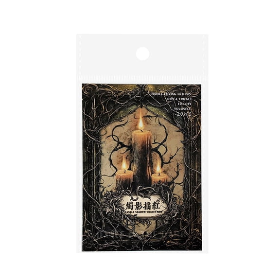 Scrapbooking Paper, Gothic Dark Aesthetic, 1 Pack 20 Sheets Vintage Dark Dancing Series, Decorative Ephemera DIY Supplies for Journal Planner Album Scrapbook Craft Card Making Art Collage Decor