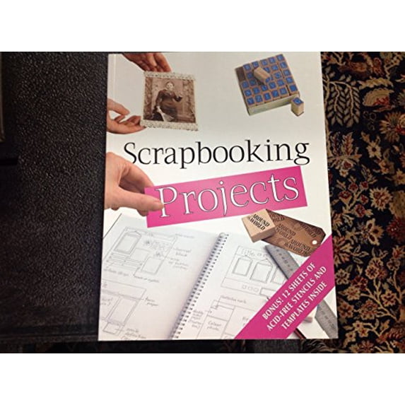 Pre-Owned Scrapbooking Projects Bonus! 12 Sheets of Acid-free Stencils and Templates Inside