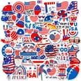 thumbnail image 1 of Patriotic Stickers, 4Th of July Garden Flag, American Flag Stickers, Assorted Stickers, Football Party Supplies, 2 in, 50 Pc, 1 of 7