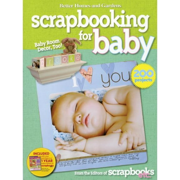 Pre-Owned Scrapbooking for Baby: Better Homes and Gardens (Paperback) by Better Homes & Gardens