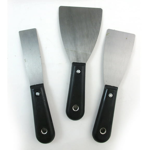 Scraper Set 1" 2" 3" Soft Grip Paint Wallpaper Removal Tool Popcorn Ceiling Glue