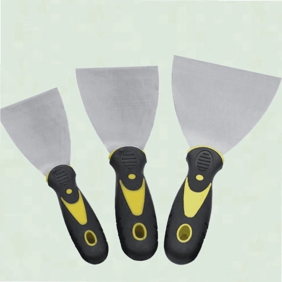 Scraper Tool Set 3 Pack, Plastic Handle with 2", 3", 5" Metal Blade