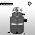 Scrapper 1 HP Continuous Feed Garbage Disposal with Sound Reduction and