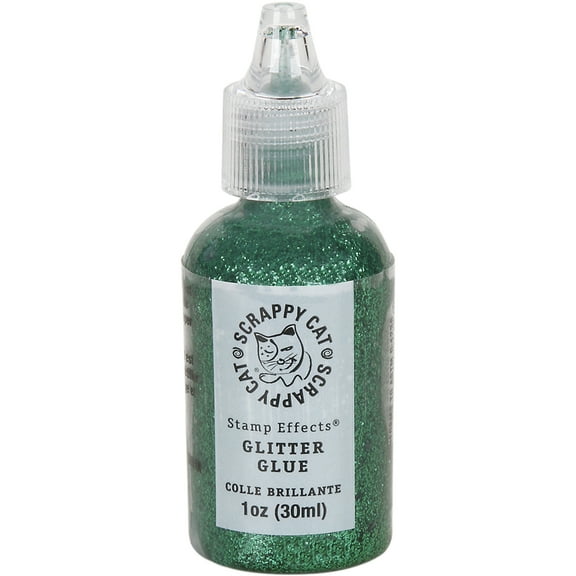 Scrappy Cat Glitter Glue 30ml-Green