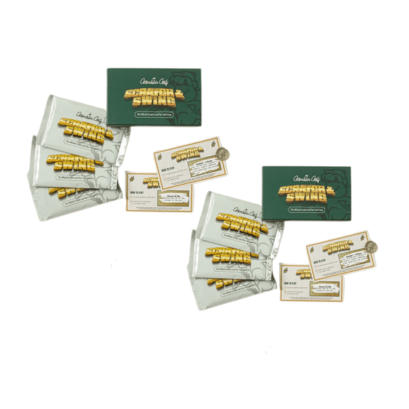Scratch And Swing Scratch Off Golf Card Game, 18 Hole & 19th Hole Bonus, On-Course 19 Card Challenge, 3 Pack Mystery Cards for Golf Games 2set/6pcs