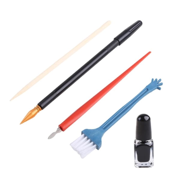 Scratch Art Kit Scratch Painting Tools for Paper Painting with Dual-tip Scratch Pen Repair Ink Scraper Wooden Stylus