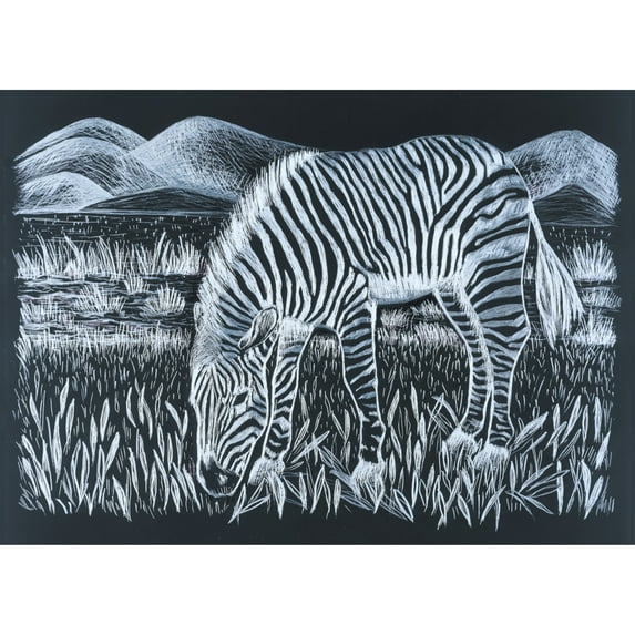 Scratch Art Scratch-Brite Metallic Scratchboard, 8.5" x 11", Silver