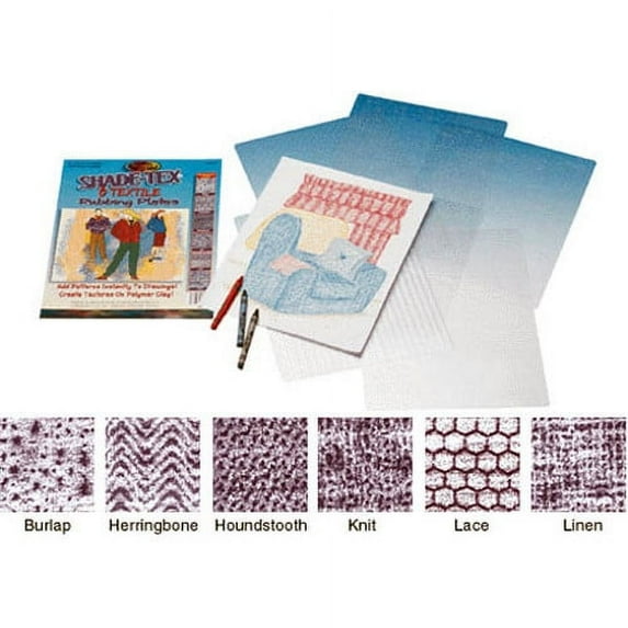 Shade-Tex Rubbing Plates - Textile Design Set