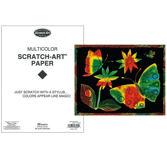 Melissa & Doug Scratch Art Paper - 50 Multicolor Sheets