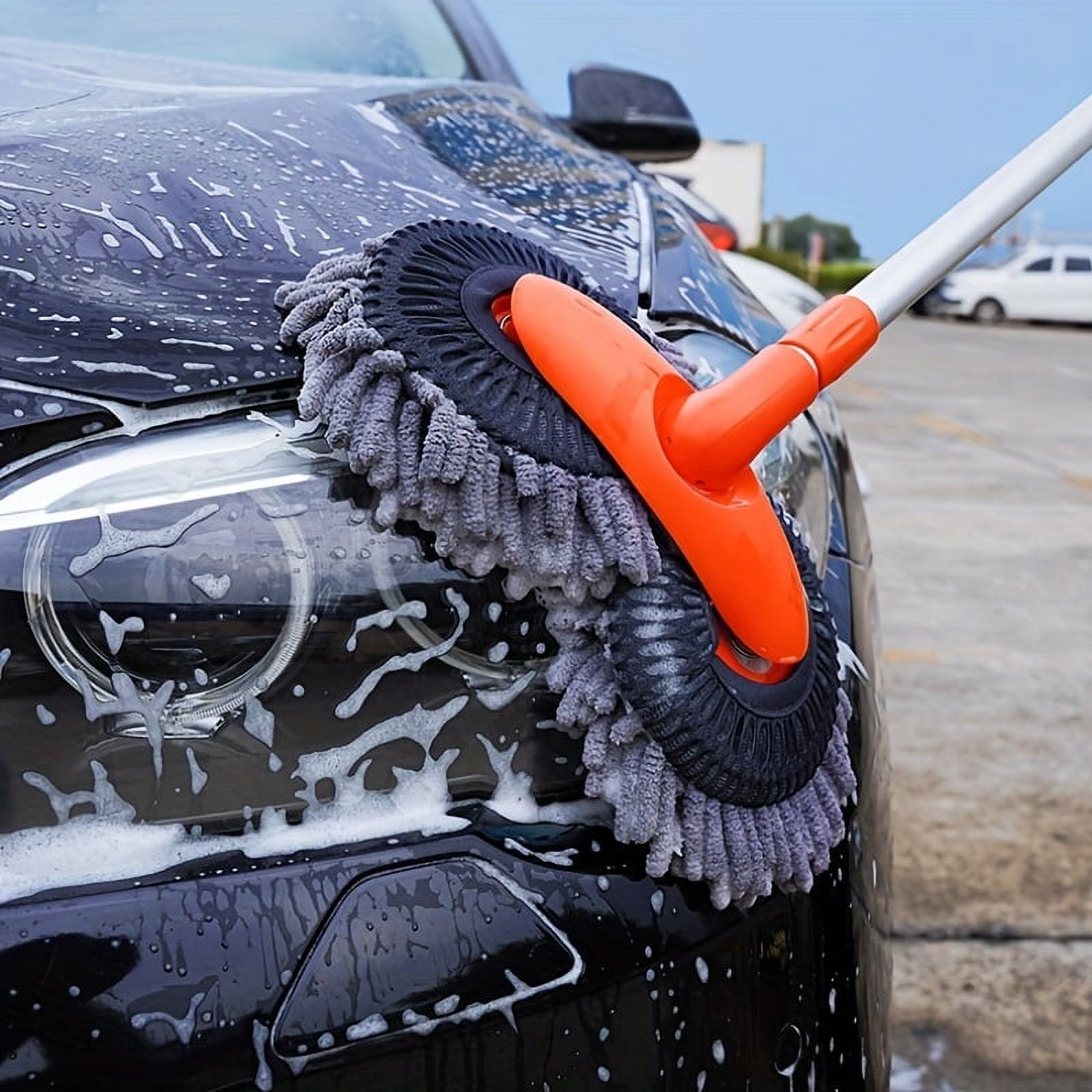Suomou Scratch Free Car Wash Kit with Long Handle Automotive Cleaner