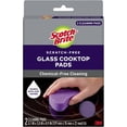 thumbnail image 1 of Scratch-Free Glass Cooktop Pads, Chemical Free Cleaning for Glass Stovetops, Tackle Burnt-On Messes, 2 Cleaning Pads, 1 of 4