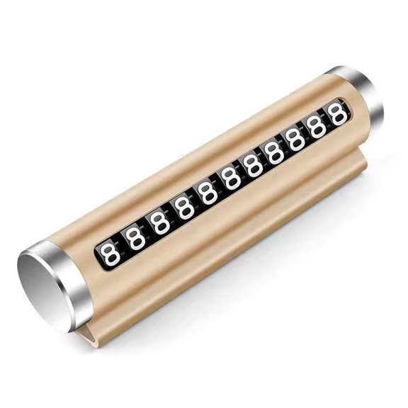 Scratch Frees Adhesive Car Parking Sign Aluminum Roller Adjustment Parking Number Plate Reusable for Easy Number Display