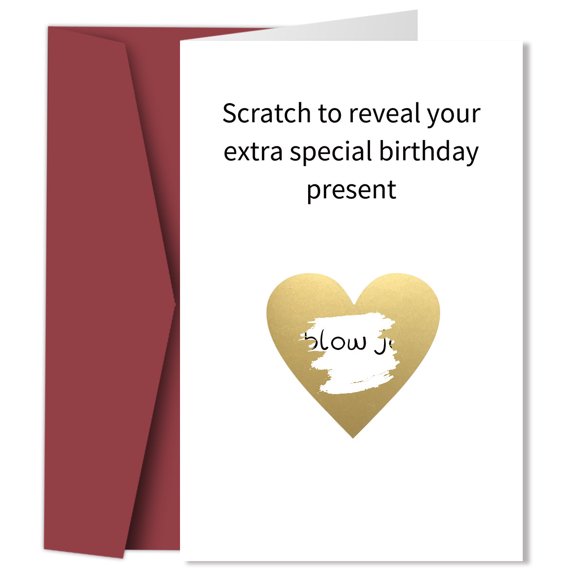 Scratch-Off Birthday Card Reveal a Special Surprise Gift with Fun and Excitement!