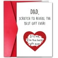 thumbnail image 1 of Scratch-Off Dad Card – “Best Gift Ever” Heart Design – Fun Surprise Inside, Perfect for Father's Day or Any Occasion, 1 of 3