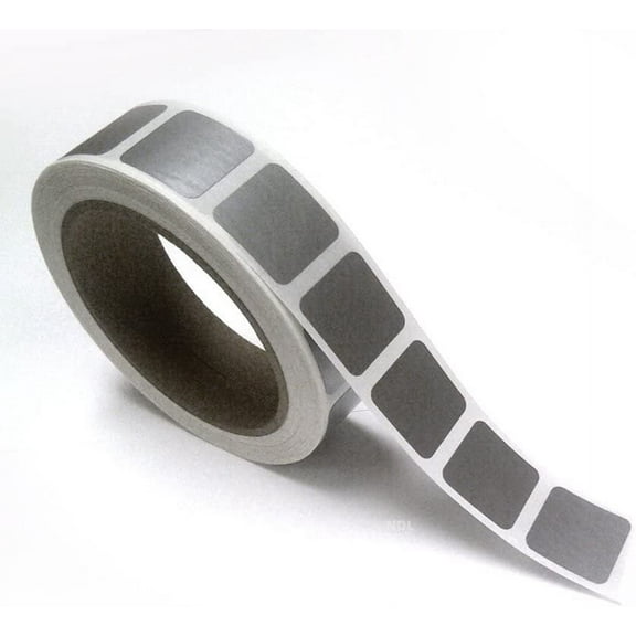 Scratch Off Labels Stickers, Designed to Create Your own Scratch-Off Cards, Raffles, Promotions, Wedding, Fun, Games etc. 1x1 Square - Silver, 1000