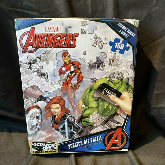 Scratch Off Puzzle Reveal Marvel Avengers- 150 Pieces Ages 5+