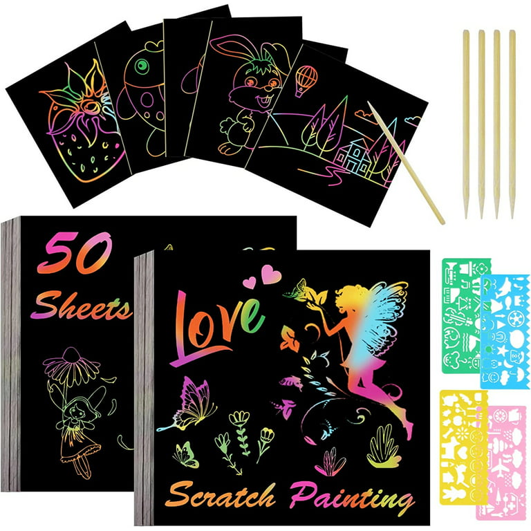 https://i5.walmartimages.com/seo/Scratch-Paper-Art-Kids-50-Sheets-Rainbow-Arts-Crafts-Color-Drawing-Note-Pad-Black-Notes-Boards-5-Wooden-Stylus-4-Rulers-1-Pencil-Sharpener_c16bedd7-9447-4c94-a4eb-200c52b2a094.e3ed5de2507ba8f6fa9380a506ad44d6.jpeg?odnHeight=768&odnWidth=768&odnBg=FFFFFF